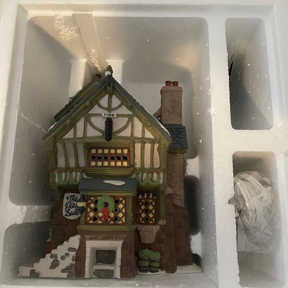 Department 56 Dickens Village Pied Bull Inn 2nd Edition 1993 5751-7 - Picture 7 of 7